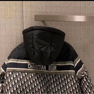 Blue and Ecru Dior Oblique Quilted Technical